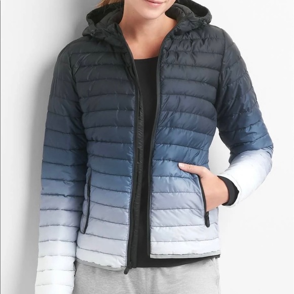 gap ombre puffer jacket